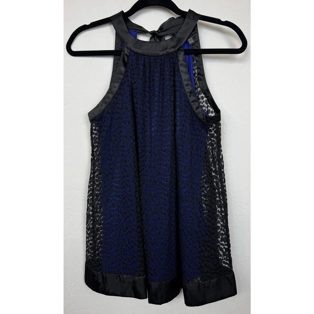 Nicole Black Blue Blouse Women's Small